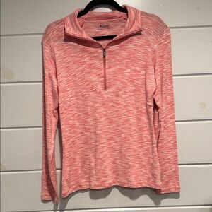 Columbia Women's Pink Heathered Long Sleeve Top